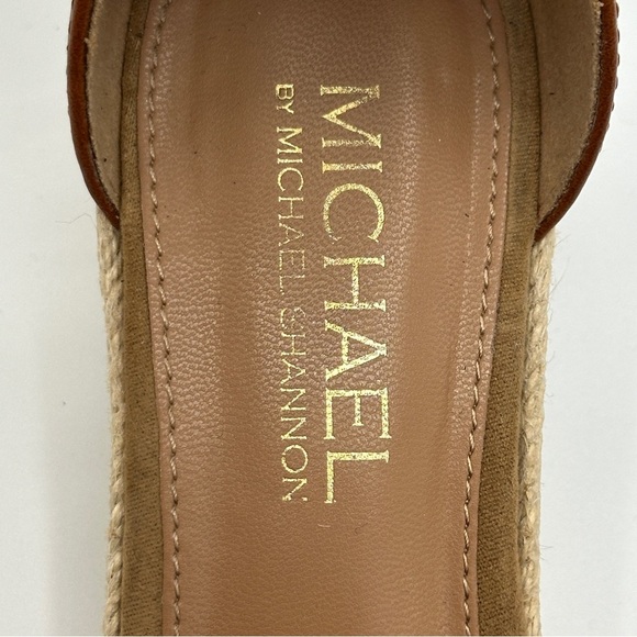 Michael By Michael Shannon Sylvie Ankle Strap Peep Toe Sandal Brown Size 6 - Picture 6 of 9